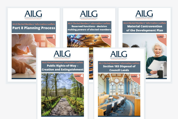 2021 AILG Information Leaflets for Elected Members launched in July 2021.