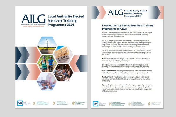 2021 AILG Elected Members Training Programme BrochureAILG’s 2021 Training Programme launched in March 2021.