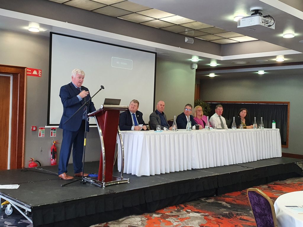 6th November 2021 The Clayton Hotel, Ballybrit, Co. Galway AILG President Cllr. Nicholas Crossan addresses Councillors at our Elected Members Training Programme on Mental Health & Well-Being and Briefing on the National Office for Suicide Prevention