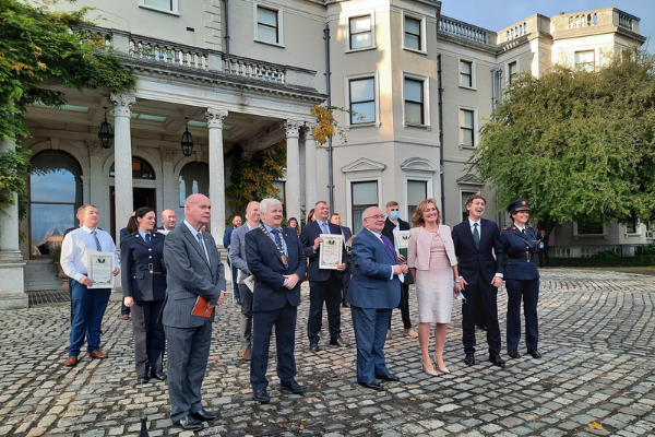 12th November 2021, Farmleigh House in the Phoenix Park, DublinAILG President Cllr. Nicholas Crossan in attendance at the Irish Bravery Awards Ceremony as a member of the Bravery Award Council, chaired by Ceann Comhairle.