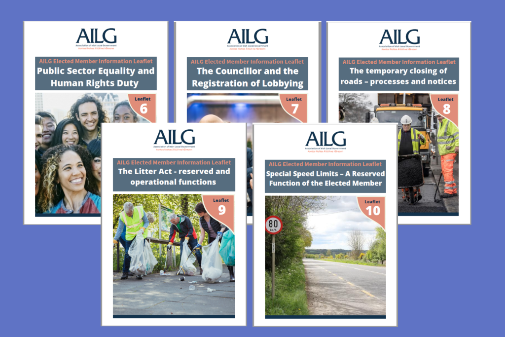 2022 AILG Elected Member Information Leaflets series 6-10 launched in September 2022.