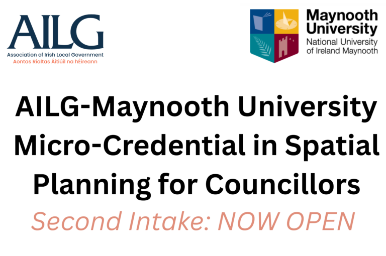 AILG-Maynooth University Micro-Credential in Spatial Planning for Councillors